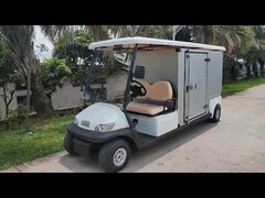 A1H2 EC Белый 48V Tro Color Поднятая тележка для гольфа для напитков и еды 48V 2-пассажирская багги для отеля Carjan Аккумуляторная батарея Электрическая тележка для еды Торговая тележка для гольфа с контейнером