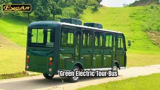 Зеленый электрический экскурсионный автобус D-G14FB